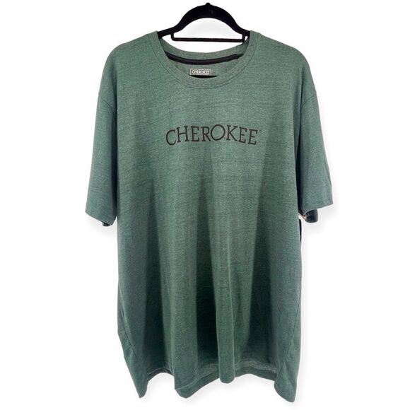 Cherokee Men’s Pine Grove Heather Green Box Logo Tee Size XL - Picture 9 of 9
